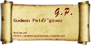 Gudmon Pelágiusz névjegykártya